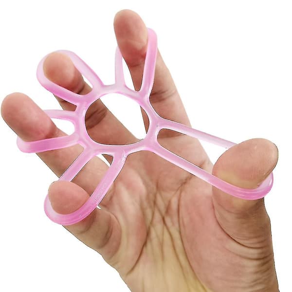[LCS] Femfingertræning Silikone Elastisk Strækring pink