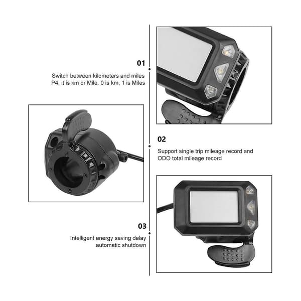 [LCS]24v 250w Vikbar Scooter Controller Kit Elektrisk Scooter Controller Lcd Display Broms Gasreglage T Silver Black