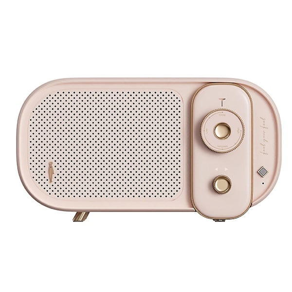 Retro Bluetooth Højttaler Bærbar Trådløs Bluetooth Højttaler Mini Højttaler Bil Audio Pink