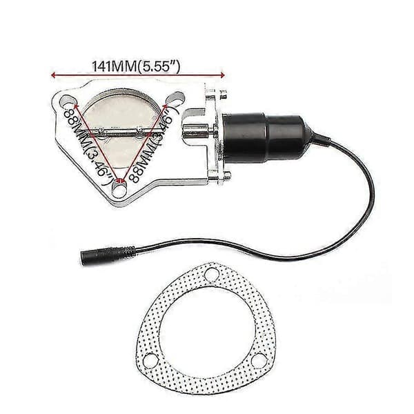 2,5 tommer/3 tommer elektrisk eksos nedrør E-kutt utskjæringsventiler motor fjernkontrollsett 2.5 Inch
