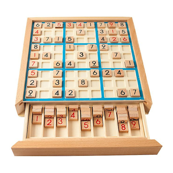 Sudoku-leke i tre med ni ruter, Logisk tenketrening for barn, Puslespillbrett black