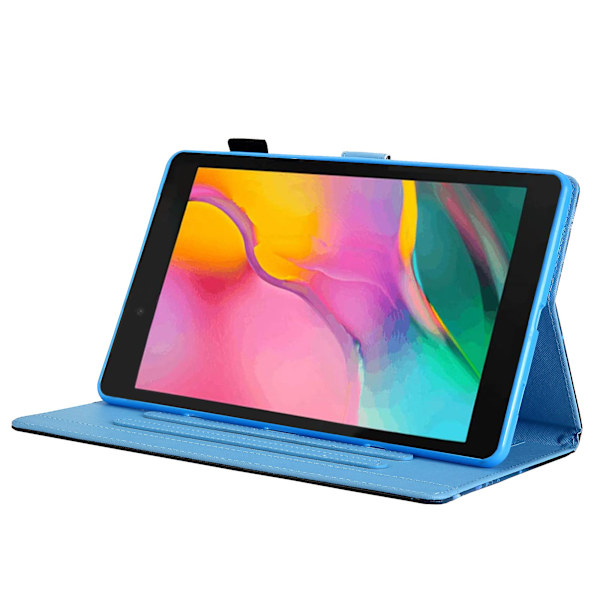 PU Läder Tablet Fodral Kompatibelt med Samsung Galaxy Tab A 8.0\" T290 T295 T black