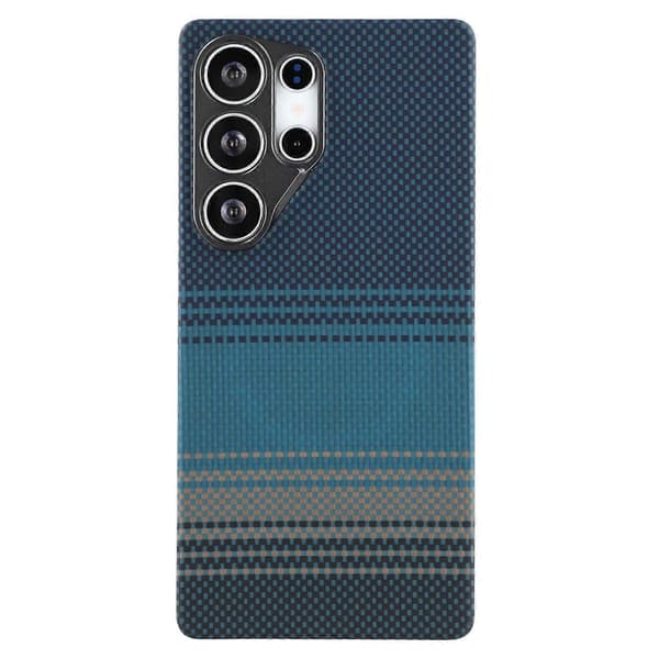 [LCS]Kompatibel med Galaxy S25 Ultra Mobilskal Multicolor Blue Floating Weave