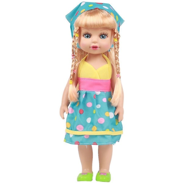 Docka Baby Figur Tecknad Flicka Prinsessa Simuleringsleksak