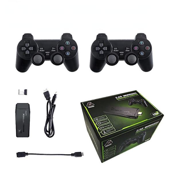 Videospilkonsol 64g Indbygget 10000 Spil Retro Håndholdt Spilkonsol Trådløs Controller Spilstick 32G
