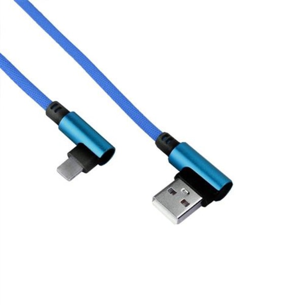 1M Elbow Mobile Gaming Snabbladdning USB datakabel för iPhone