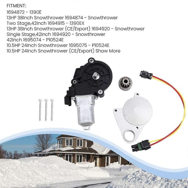 [LCS] Piprotatorrännmotor passar för snöslunga snöslunga 42 ABS+Metal