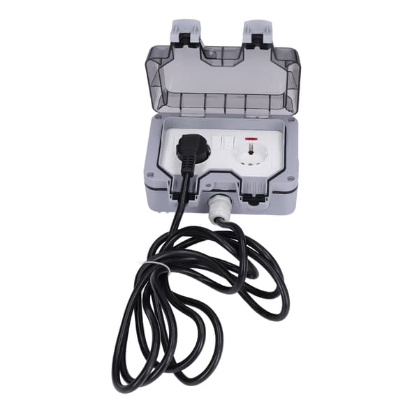 [LCS]Outdoor Double European Socket IP66 Waterproof Wall Socket 250V 16A