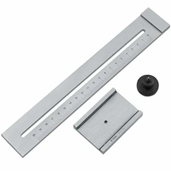 [LCS] 0-250 mm rustfritt stål markeringsmåler, trebearbeidingsmåleverktøy