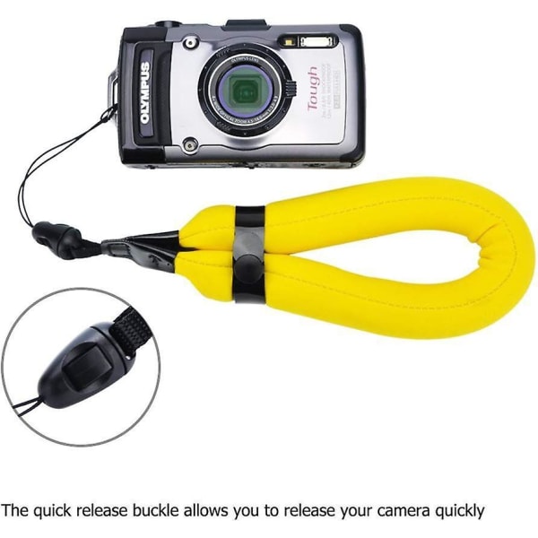 Gopro Flytkamera Armband med Dykmaterial Simning Flytande Anti-Sjunk Mobiltelefon Armband med Armband blue