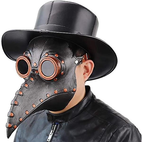 Pestdoktor Kråkmask Steampunk Lång Näsa Fågelnäbbmask