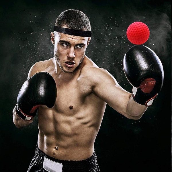 Huvudmonterad boxning Magic Ball Reflex Hastighetsträning med pannband Boxning Punch Fitness Supplies