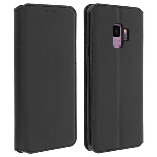 [LCS]Galaxy S9 -kotelo, kansi, korttipidike, tukitoiminto, musta