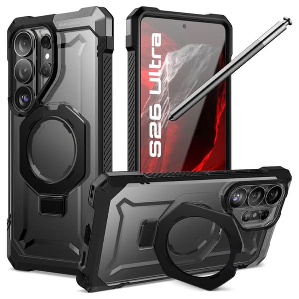 [LCS]Supcase Galaxy S26 Ultra -kuori MagSafe UB Grip Musta 100