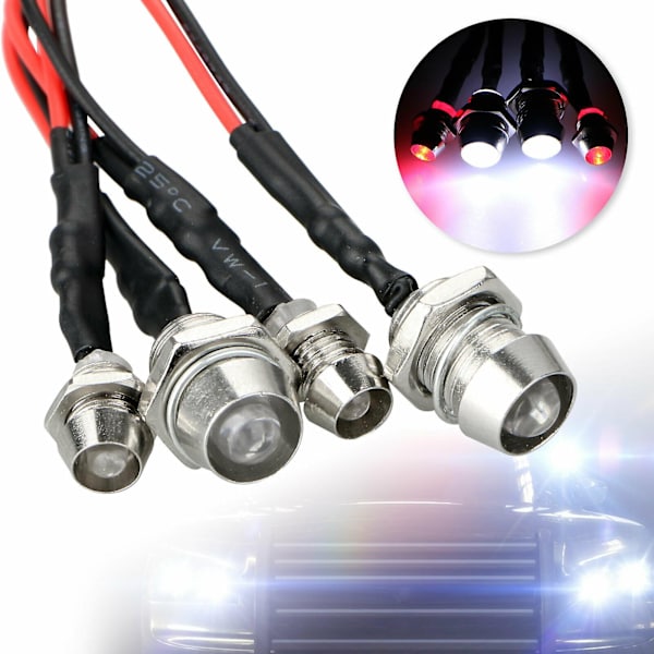 4 LED-valosarjaa RC-autoihin ja -kuorma-autoihin