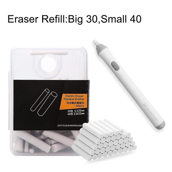 2,3 mm 5 mm elektriskt suddgummi Refill Eraser Ersättningssuddgummi Sketch Erasers