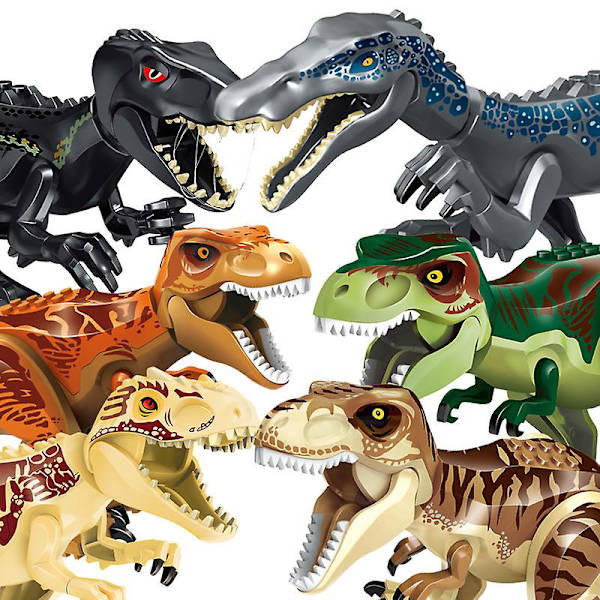 Store Byggeklodser Samlet Pædagogisk Dinosaur Legetøj, En Var S3