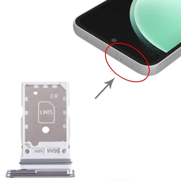 [LCS]För kompatibel med Samsung kompatibel med Galaxy S23 FE SIM + SIM-kortfack Grey