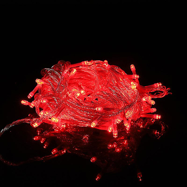 Gypsophila Lyskæder Julelys Bryllupslyskæder Feriedekoration Red 100M-800LED