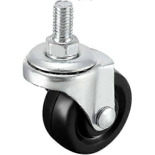 [LCS]4 gummihjul 40 mm diameter med M8 gevindstang til montering