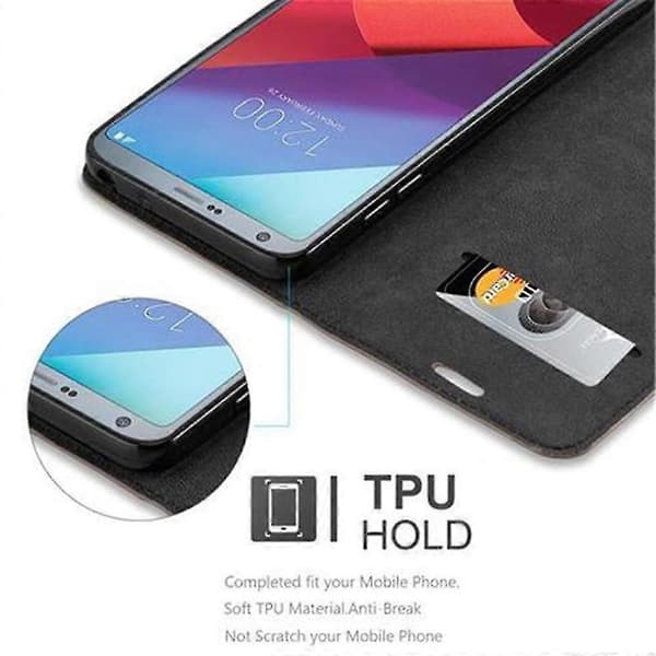 LG G6 Deksel - med stativfunksjon og kortlomme APPLE RED G6