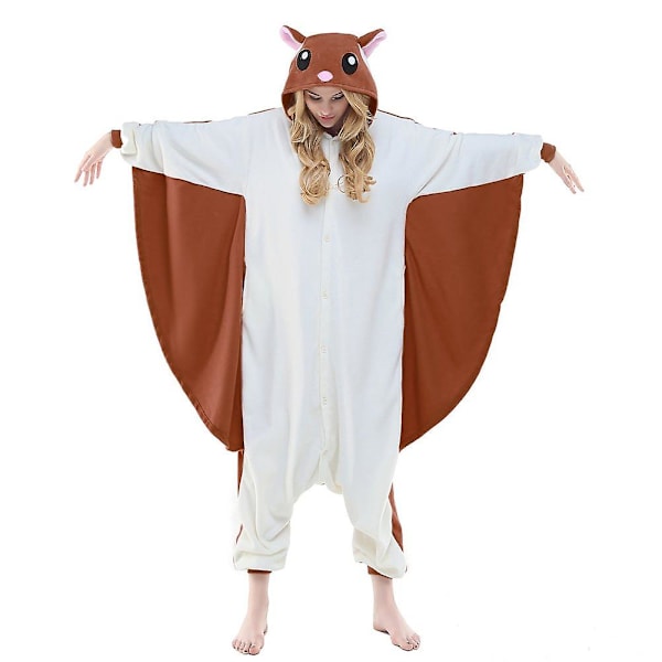 Reedca Totoro Vuxen Onesie Halloween Cosplay Kostymer Anime Pyjamas För Kvinnor Och Flickor, Knappstängning Momonga M