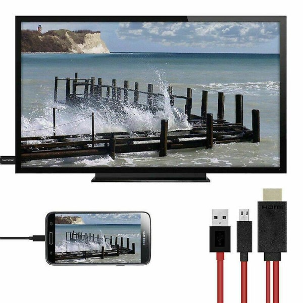 För Android Samsung-telefoner hane mikro USB Mhl till hdmi 1080p kabel-tv-utledning