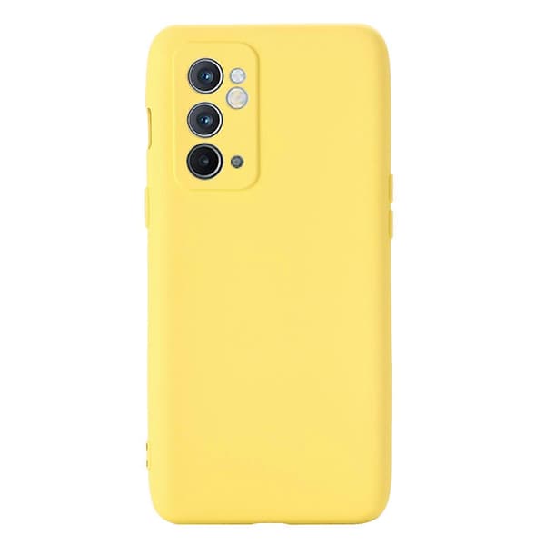 [LCS]För OnePlus 9RT 5G Enfärgat Flytande Silikonfodral Yellow