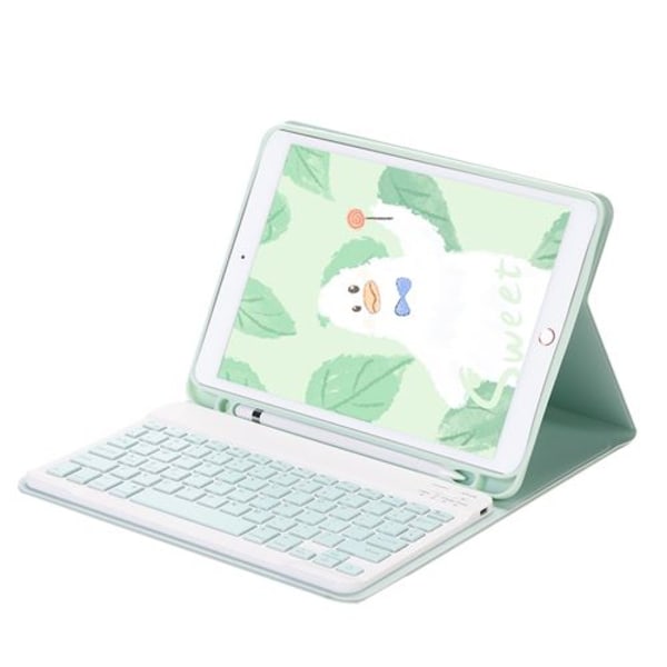 QWERTY Bluetooth Tangentbord Mus Skyddsfodral för Apple Ipad Ai