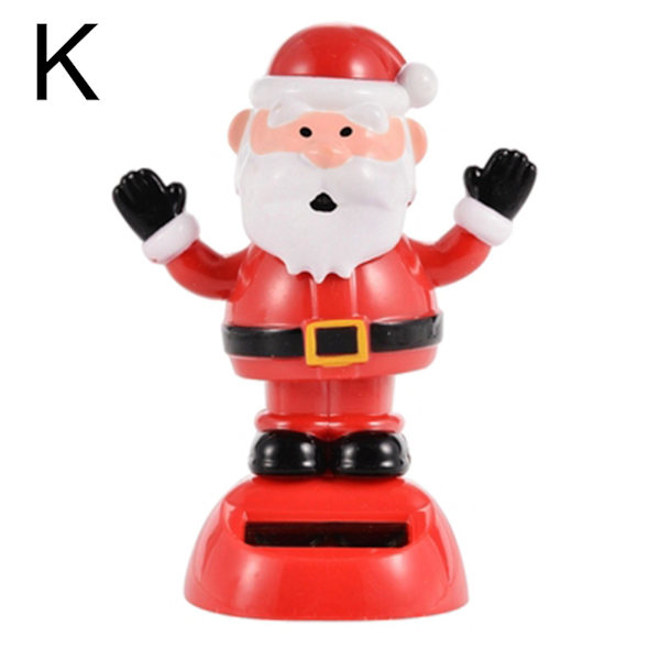 Soldriven Dansande Prydnad Julgran Snögubbe Jultomte Älg Gungande Animerad Dansare Leksak K