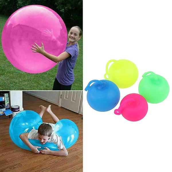 Mjuk luft- och vattenfylld bubbelboll för barn utomhus RED M