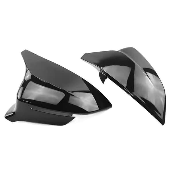 [LCS] 2 stk. blanke sorte bakspejlkapper til udvendige sidespejle kompatible med Seat Cupra Ateca KH7 Tarraco KN2 2016-2 Glossy Black