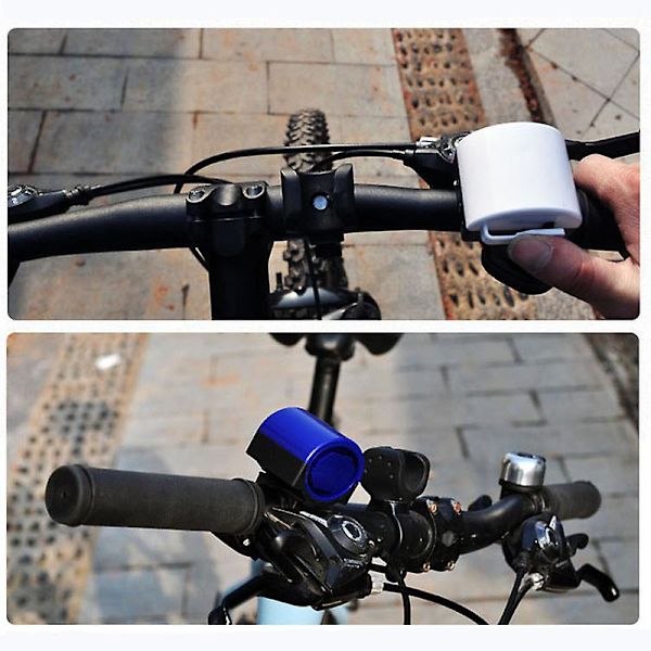 Elektronisk Cykelstyre Cykelklocka Signal Starkt Larm Silver