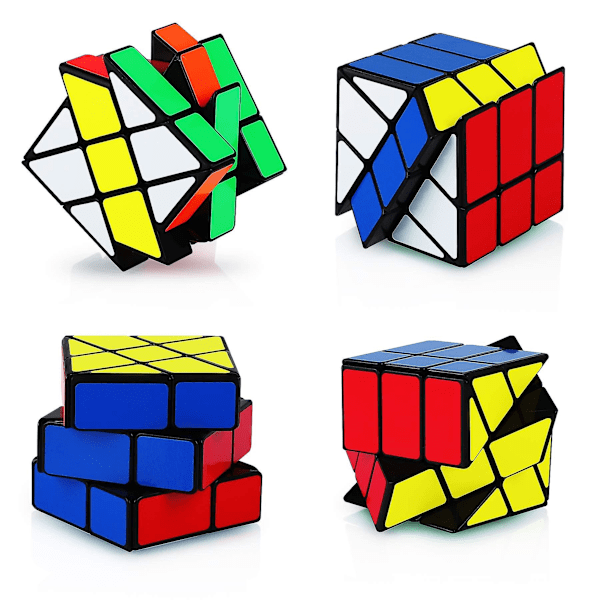 Magic Cube Fenghuolun 3x3, Speed Puzzle Cube Glatt Klistremerke 3d Puzzle Cube Hjernetrim Pedagogisk Leke For Barn Gutt