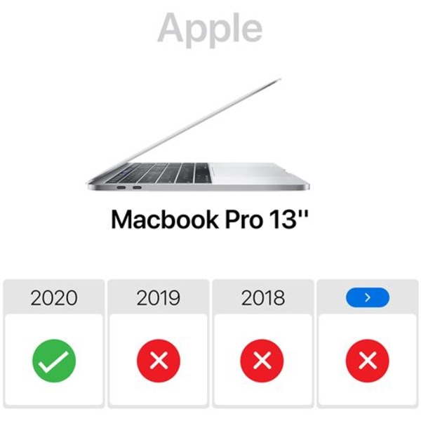 Skal för Macbook Pro 13 &#39;&#39; 2020 Fullständigt Skydd Hårt Skal