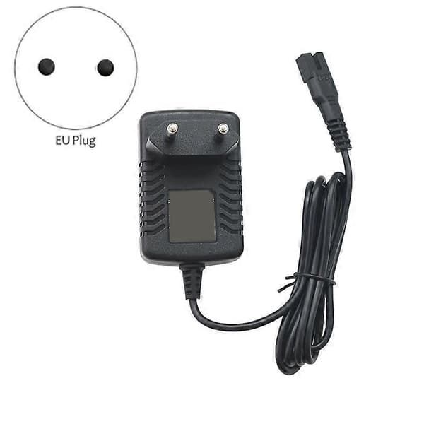 2,4V 3,6V lader EU-plugg strømadapter elektrisk lader for voksne, barn, kjæledyrklippere Black