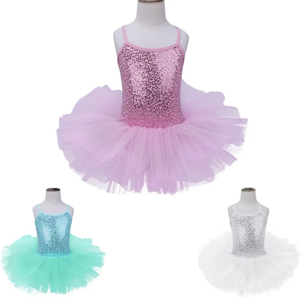 iEFiEL Barnekjole for Jenter Ballettkjole Baby Barn Cosplay Tutu Blomsterkjole Tyll Danseklær Ballerina Eventyrkostymer 4XL (10-12 År) Purple 4XL (10-12 Years)