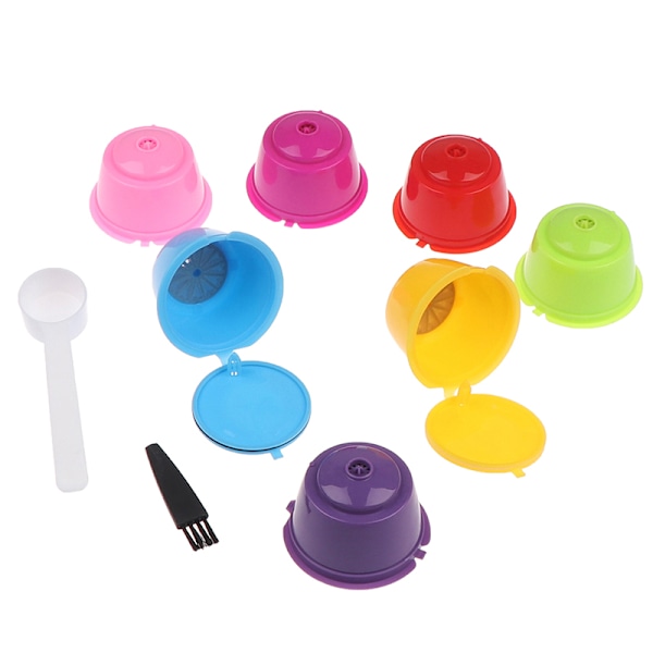9 st återanvändbara kapslar koppfilter Kompatibla med Dolce Gusto h