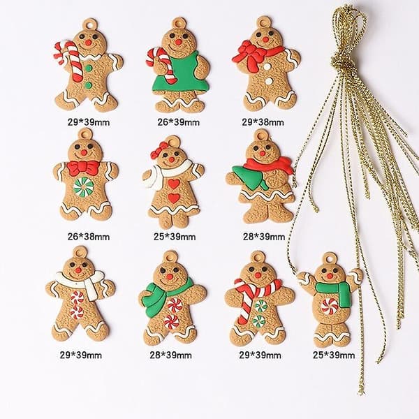 [LCS]12st Pepparkaksgubbe Julgranshänge Julgransdekoration Prydnad A