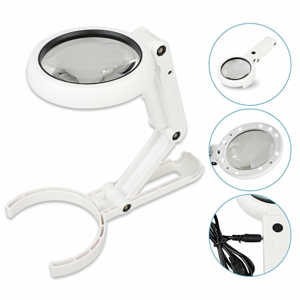 Förstoringsglas med LED-lampa