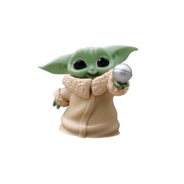 Star Wars Baby Yoda Actionfigurer 5-delad set PVC-samlarobjekt