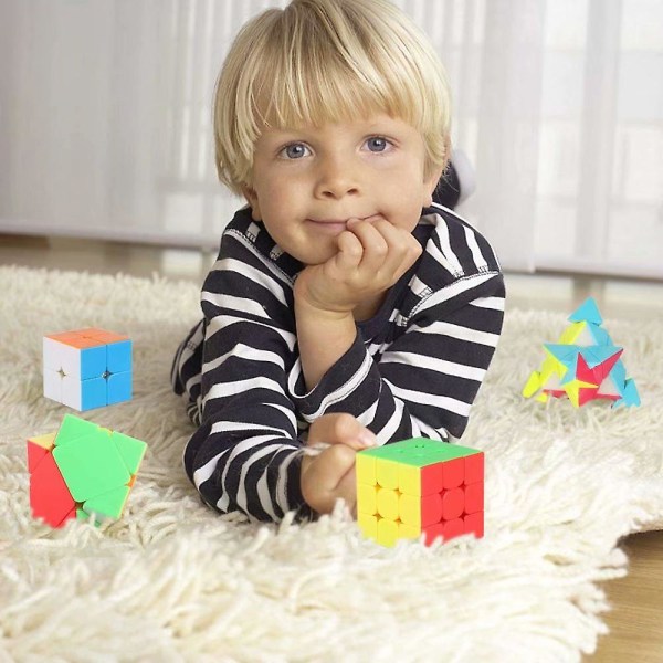 Speed Cube -paketti Mf2s 2x2 Mf3r2s 3x3 Skewb Pyramid 3x3x3 Tarraton Magic Cube -pulmalelut