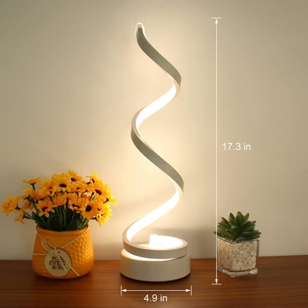 [LCS] LED-bordlampe, moderne minimalistisk spiralbordlampe