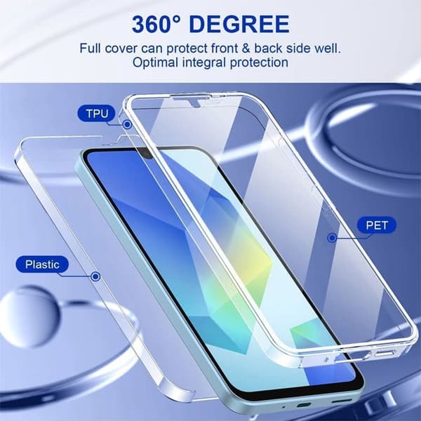 [LCS] Protective Case - BOOLING - for Samsung Galaxy S25 FE - Shock Absorbing - Transparent - Full Soft and Hard Transparent
