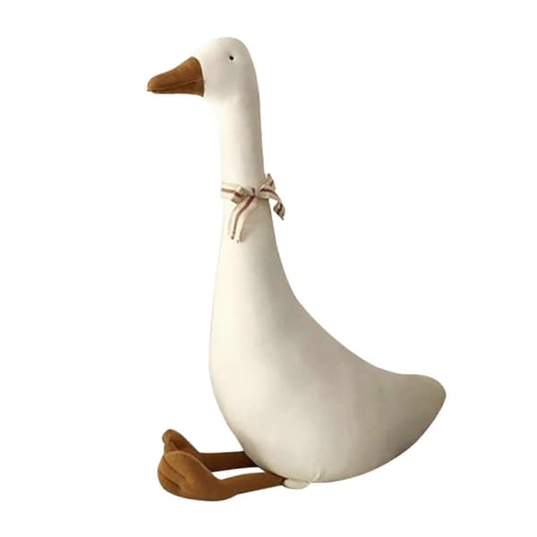 [LCS] 55 cm udstoppet gås til børneværelse og indretning White 55CM