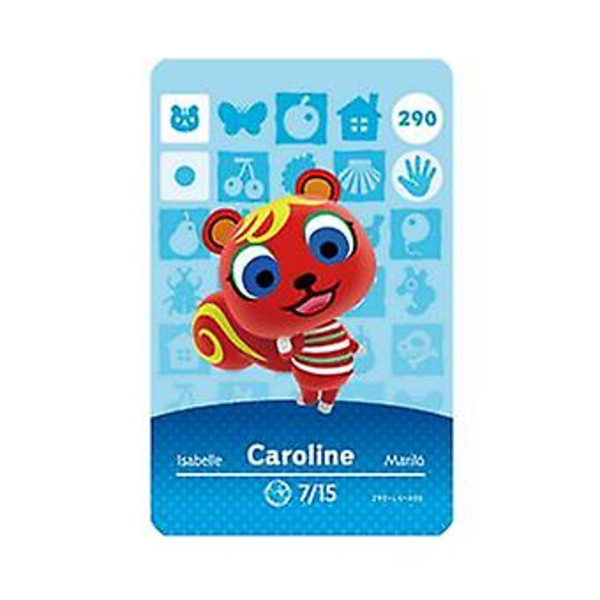 NFC Spillkort for Animal Crossing, Kompatibel Wii U - 290 Caroline