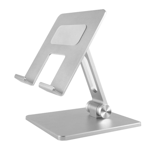 Justerbart nettbrettstativ, nettbrettholder i aluminiumslegering for iPad Silver