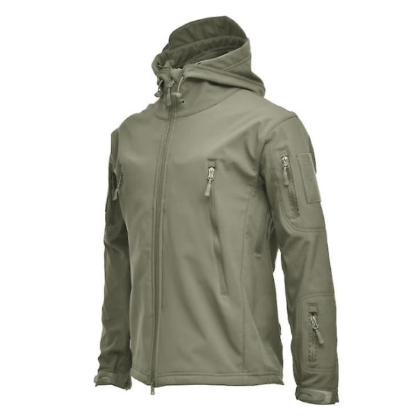 Vandtæt Softshell Jakke Jagt Vindjakke Ski Jakke Vandring Regn Camping Fiskeri Taktisk Beklædning Mænd Julegave green M