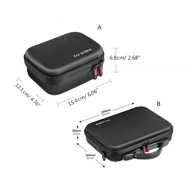 Mini Förvaringsväska Kompatibel med DJI Action 4 Fodral Handväska Skyddsbox Kompatibel med DJI Osmo Action 4 Kameratillbehör 0.49 Standalone package