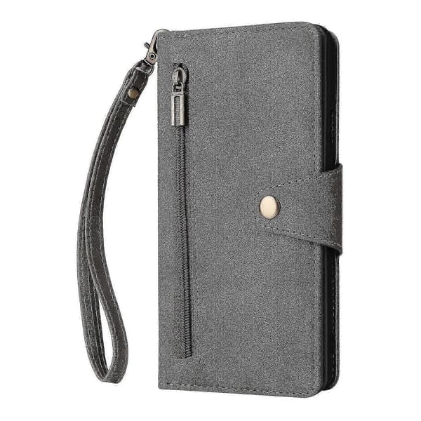 Flipfodral med ställ för OnePlus Nord med plånbok och kortfack Gray